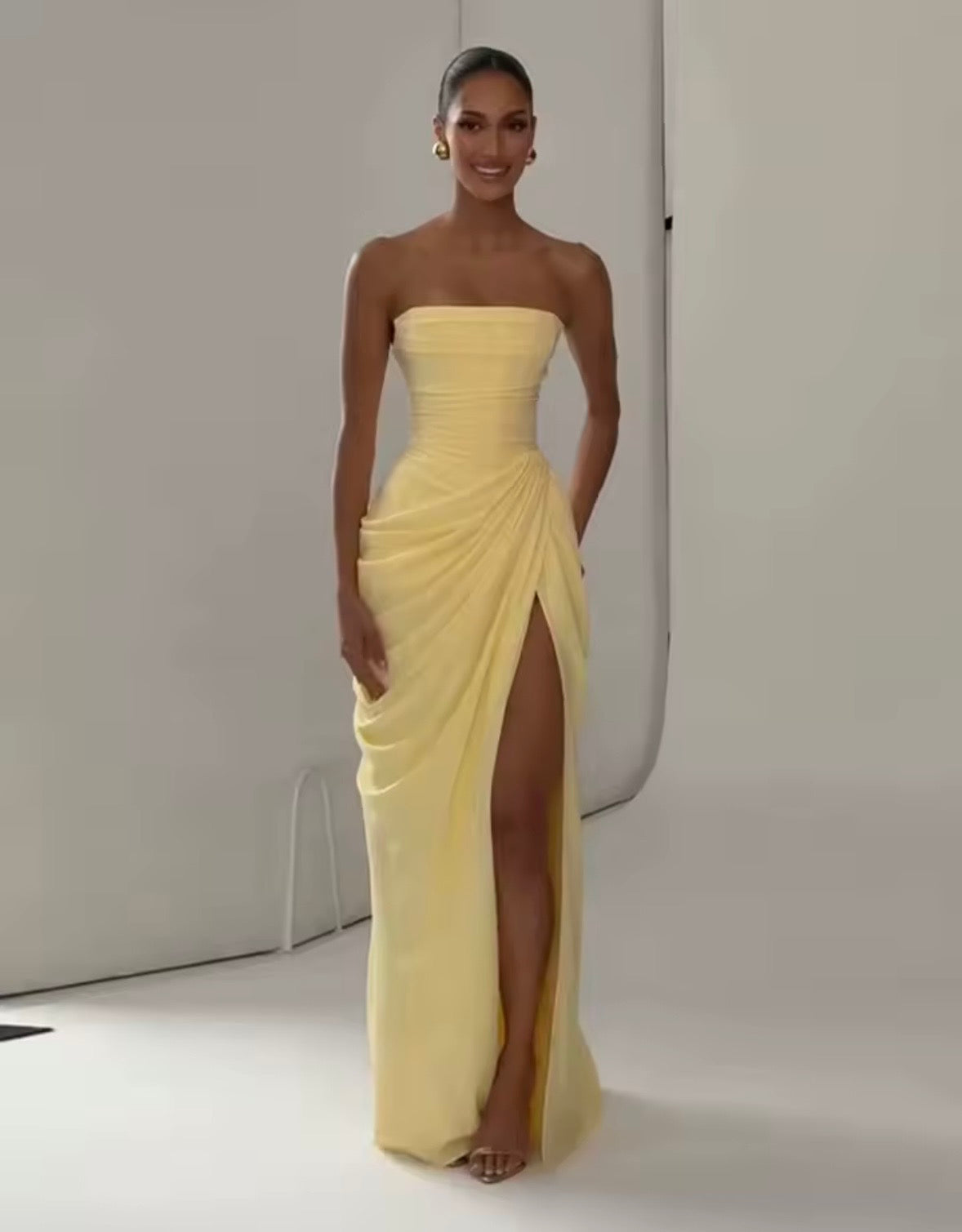 Vestido de Gala Drapeado